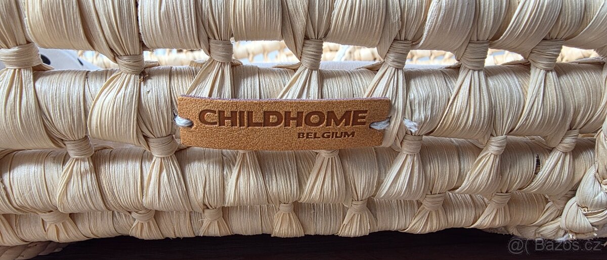 Childhome Mojžíšův koš vyvýšený Natural + matrace + potah Sl - 7