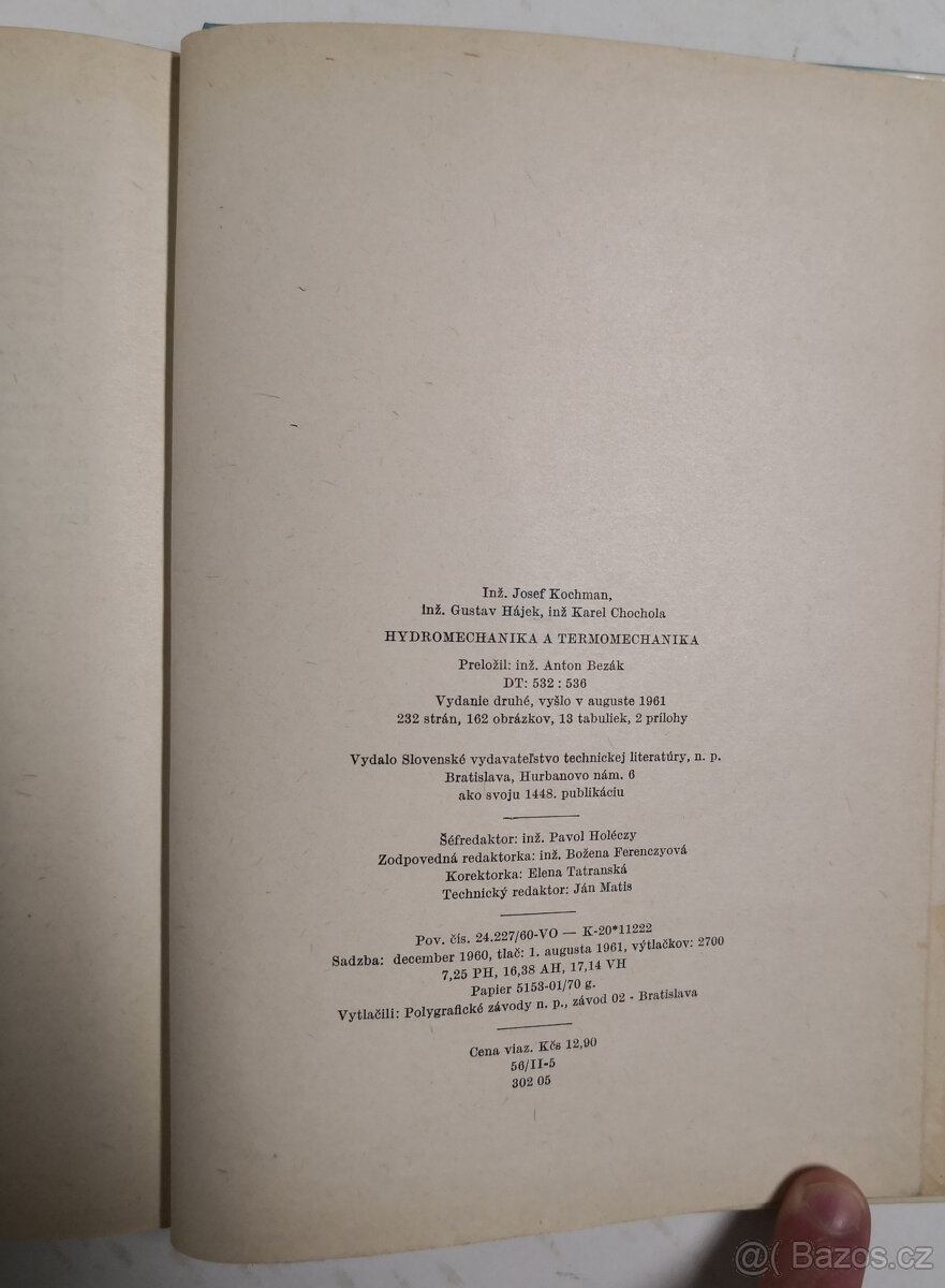 HYDROMECHANIKA A TERMOMECHANIKA - 7