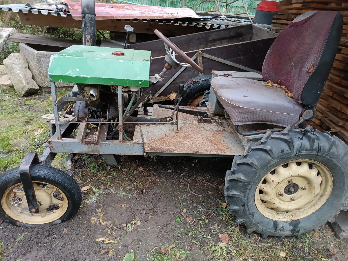 Domácí malotraktor s vlekem - 7