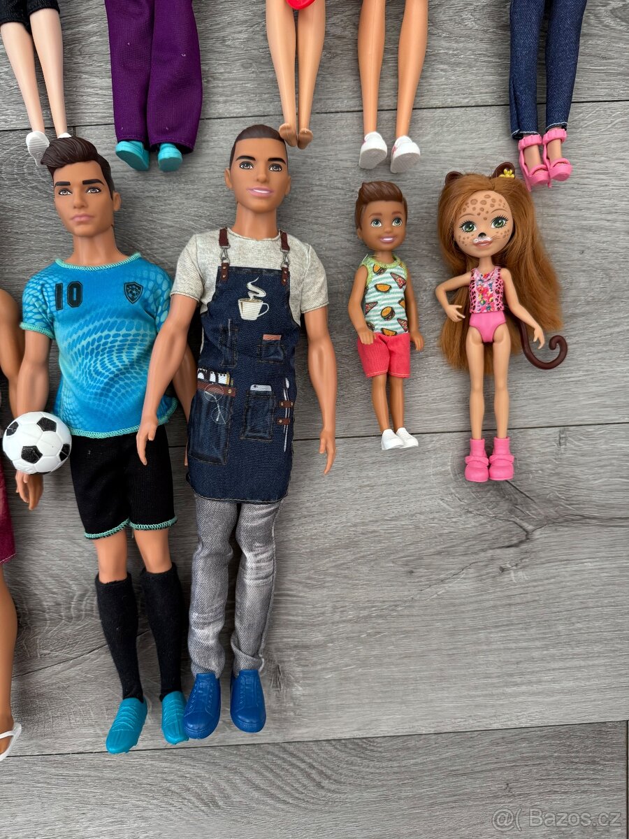 Panenky BARBIE - sada - 7