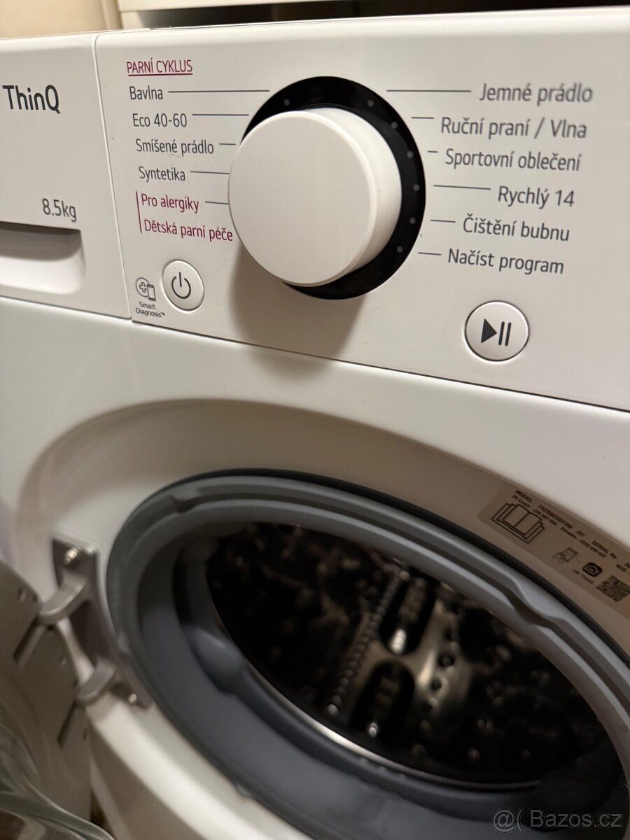 Pračka LG FA2S8V3GY3W - 8,5 kg SLIM - 7