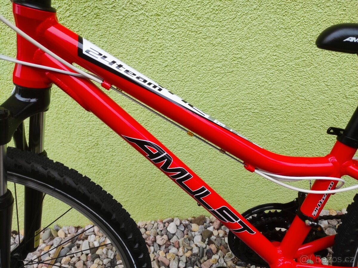 Značkové dětské kolo AMULET 24" (červená) - 7