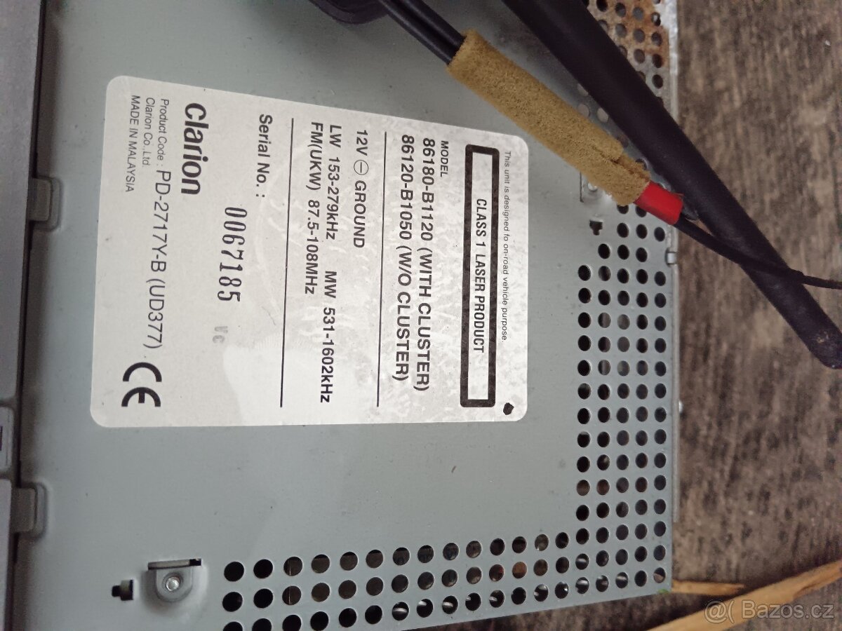 Daihatsu Sirion - Subaru Justy. Original radio+ antena - 7