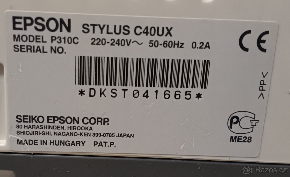 inkoustová tiskárna EPSON Stylus C40UX - 7