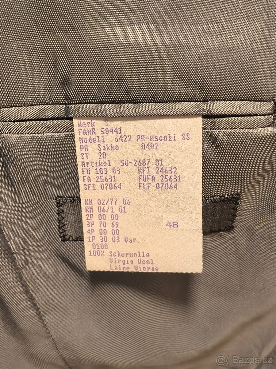Oblek - CARL GROSS, Vel. 48 - 7
