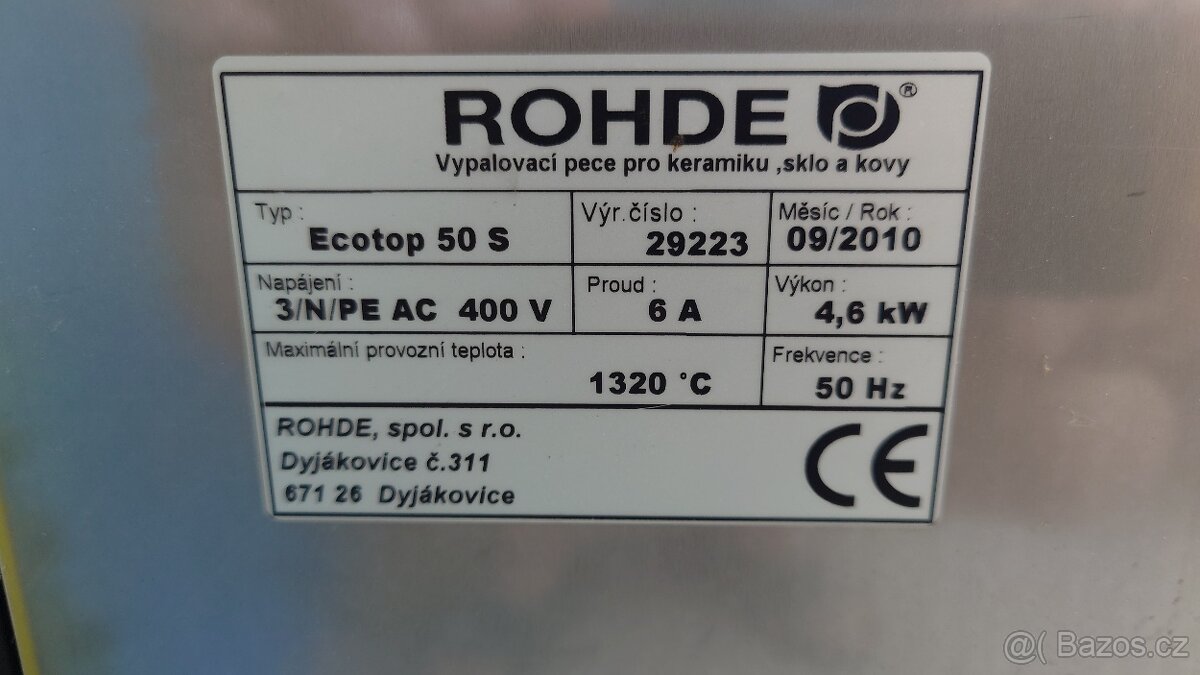 Vypalovací pec ROHDE - 7