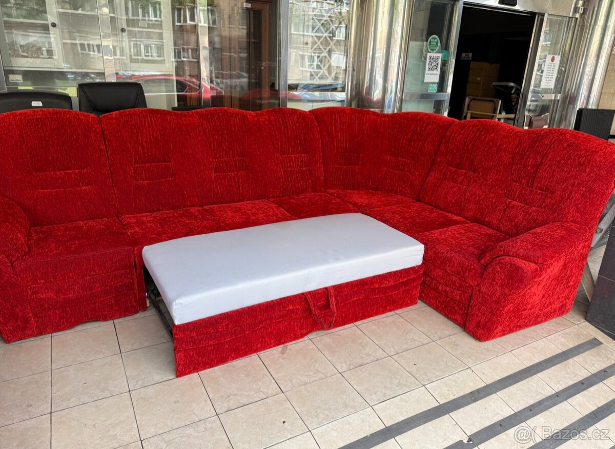 Rozkládací sedačka s úl. prostorem +křeslo KOMPLET - 7