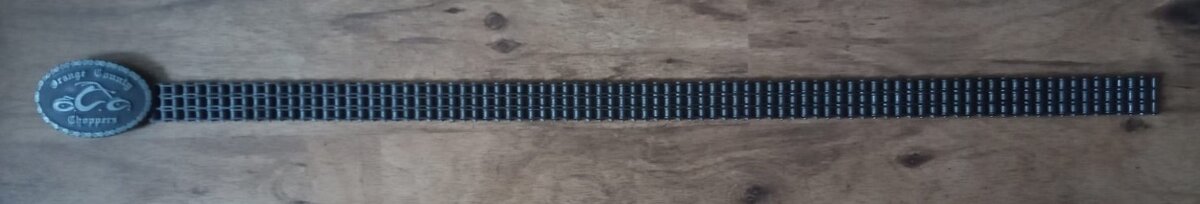 Kožený pásek s přezkou Harley Davidson - 7