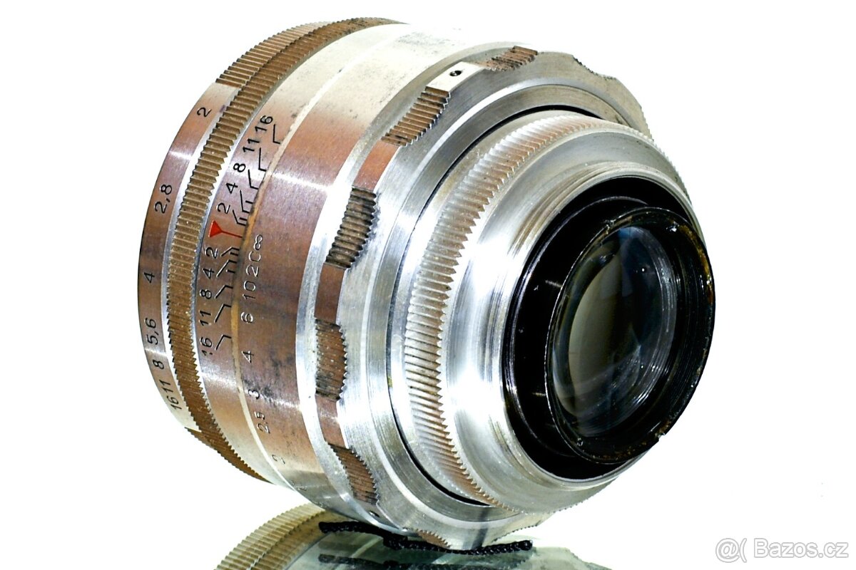 Helios 44 CHROME 2/58mm AZBUKA M39/M42 TOP STAV - 7