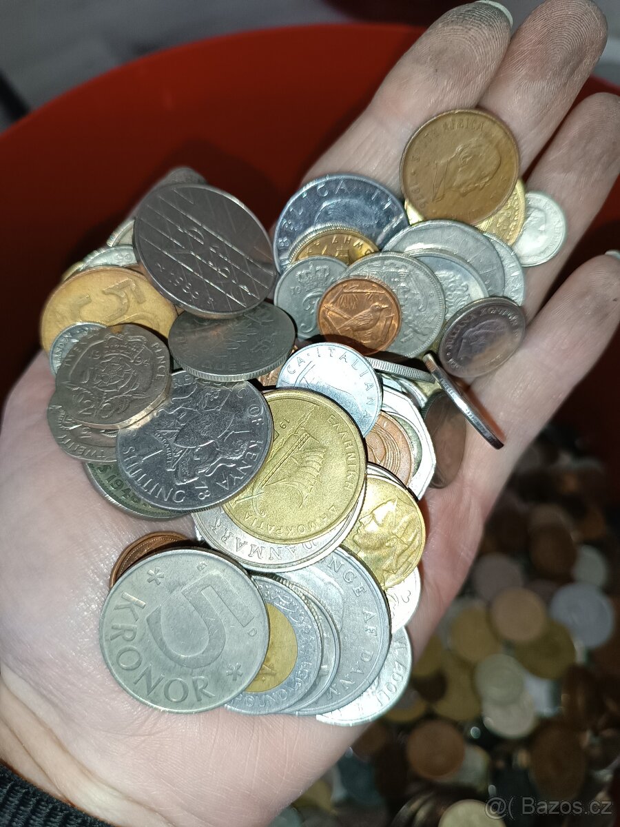 Staré mince Evropa i Exotika 5kg - 7
