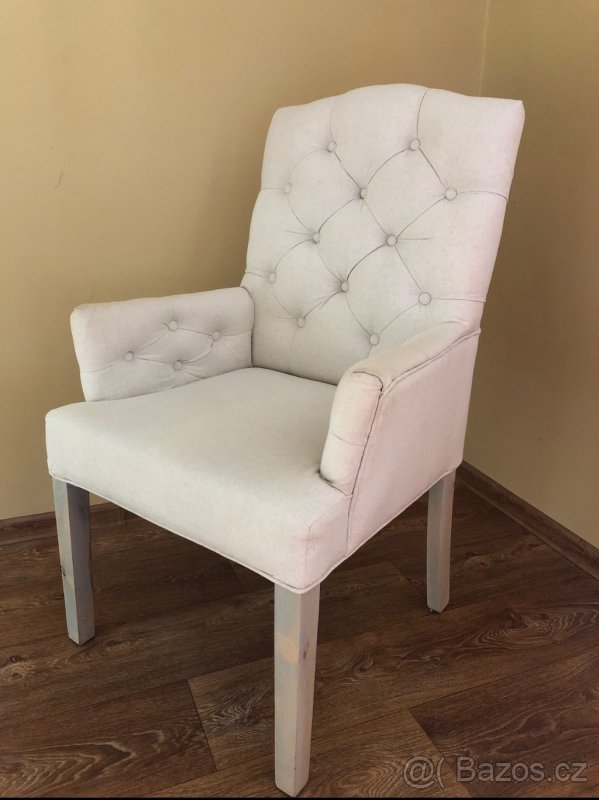 Rustikální barokní křesla 4 kusy - 7