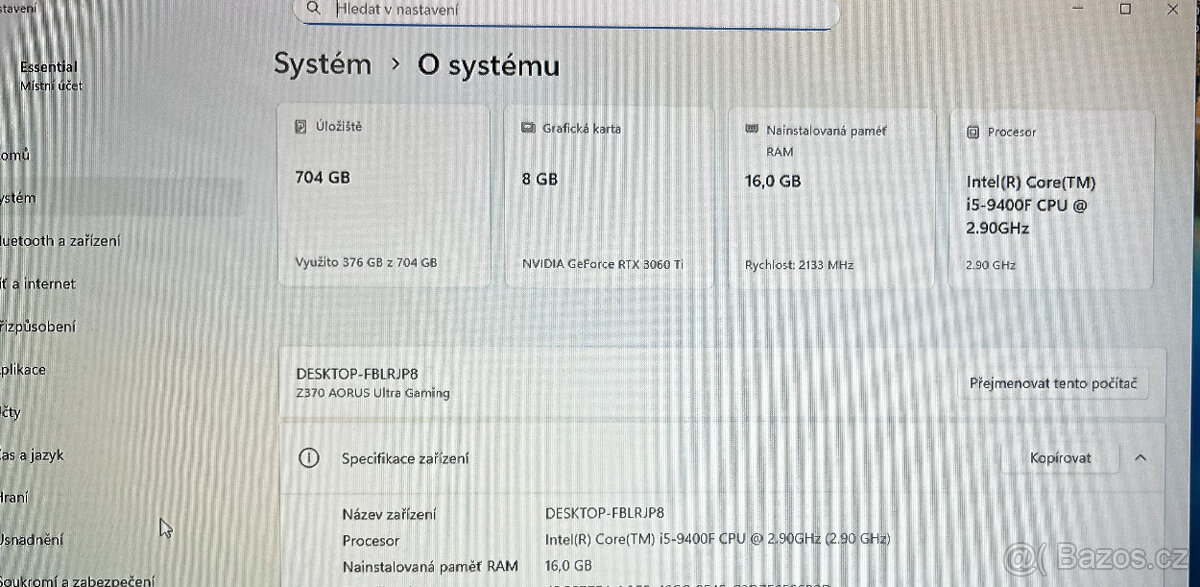 Prémiové herní PC RTX 3060ti - 7