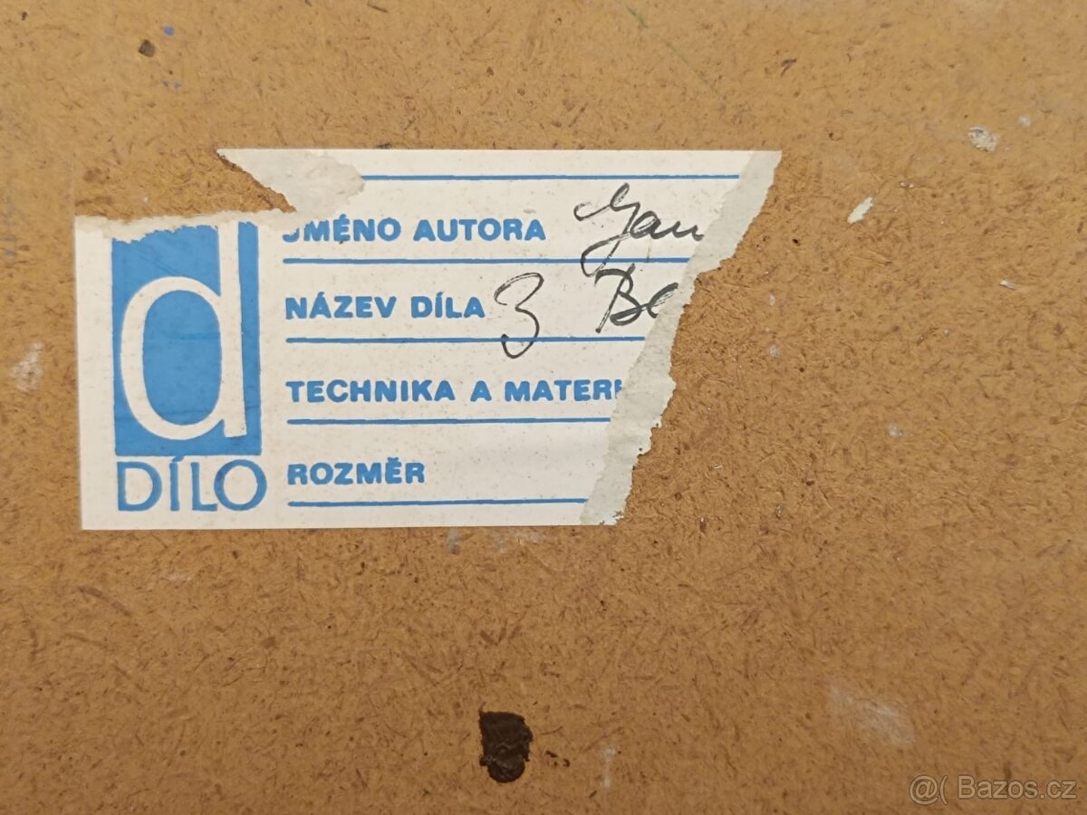 Obraz Jana Lieblová, ves na Vysočině, olej 63x73 - 7