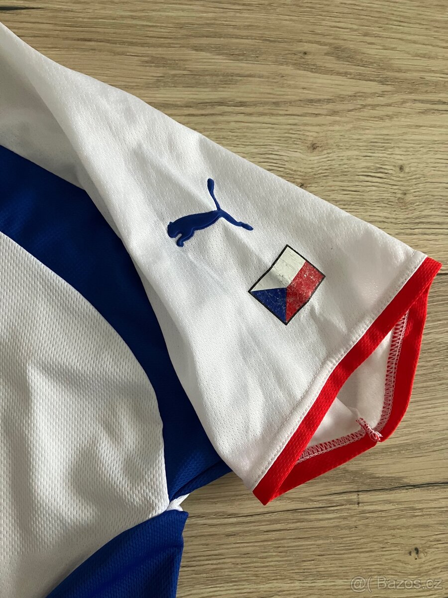 Česko hraný fotbalový dres Puma #17 2002 Hübschmann - 7