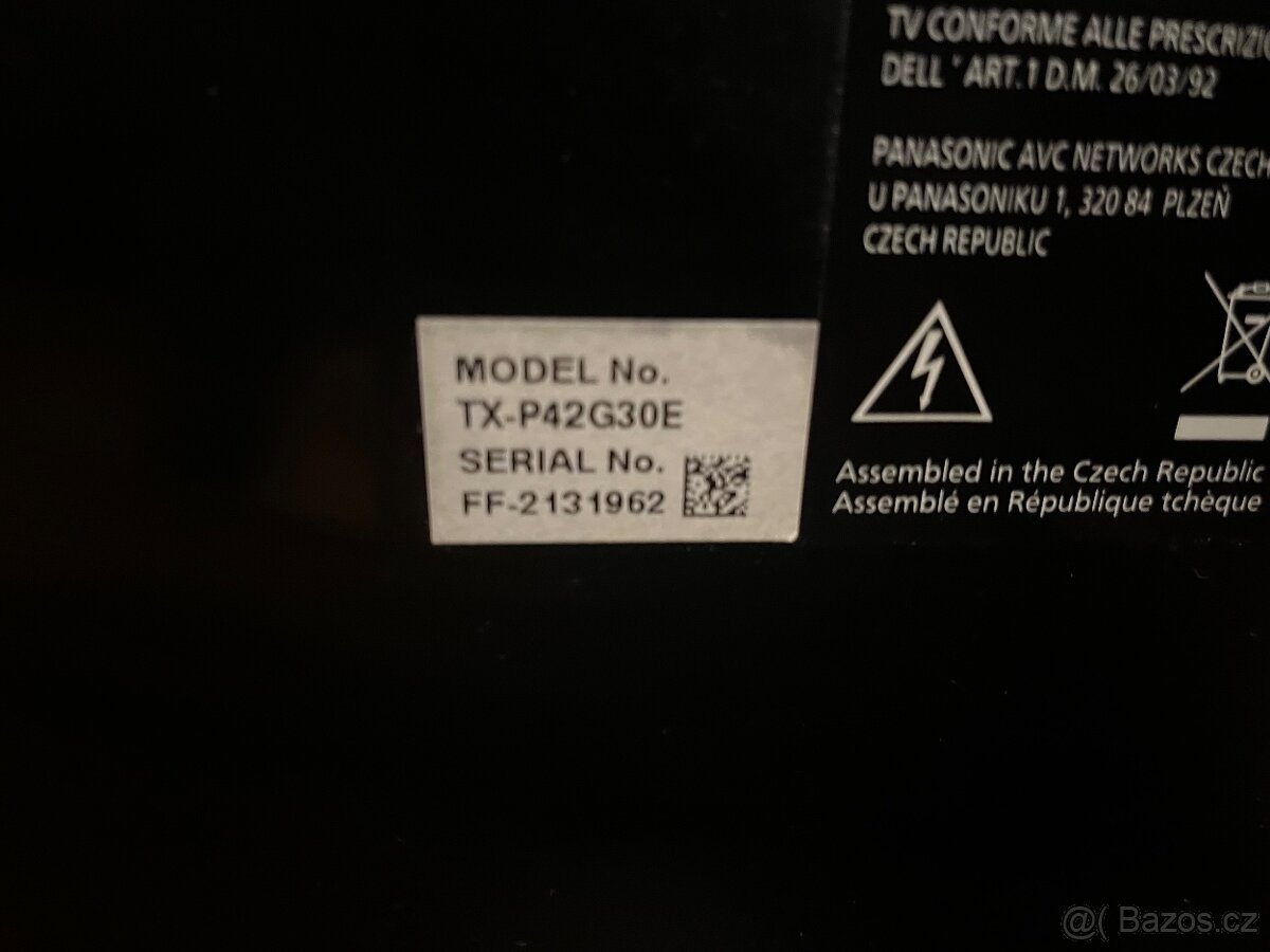 Televize Panasonic Viera - 105cm - 7