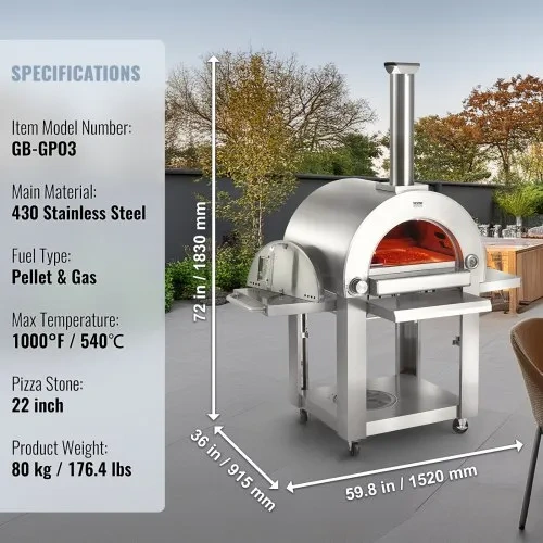 Venkovní pizza pec Vevor - 7