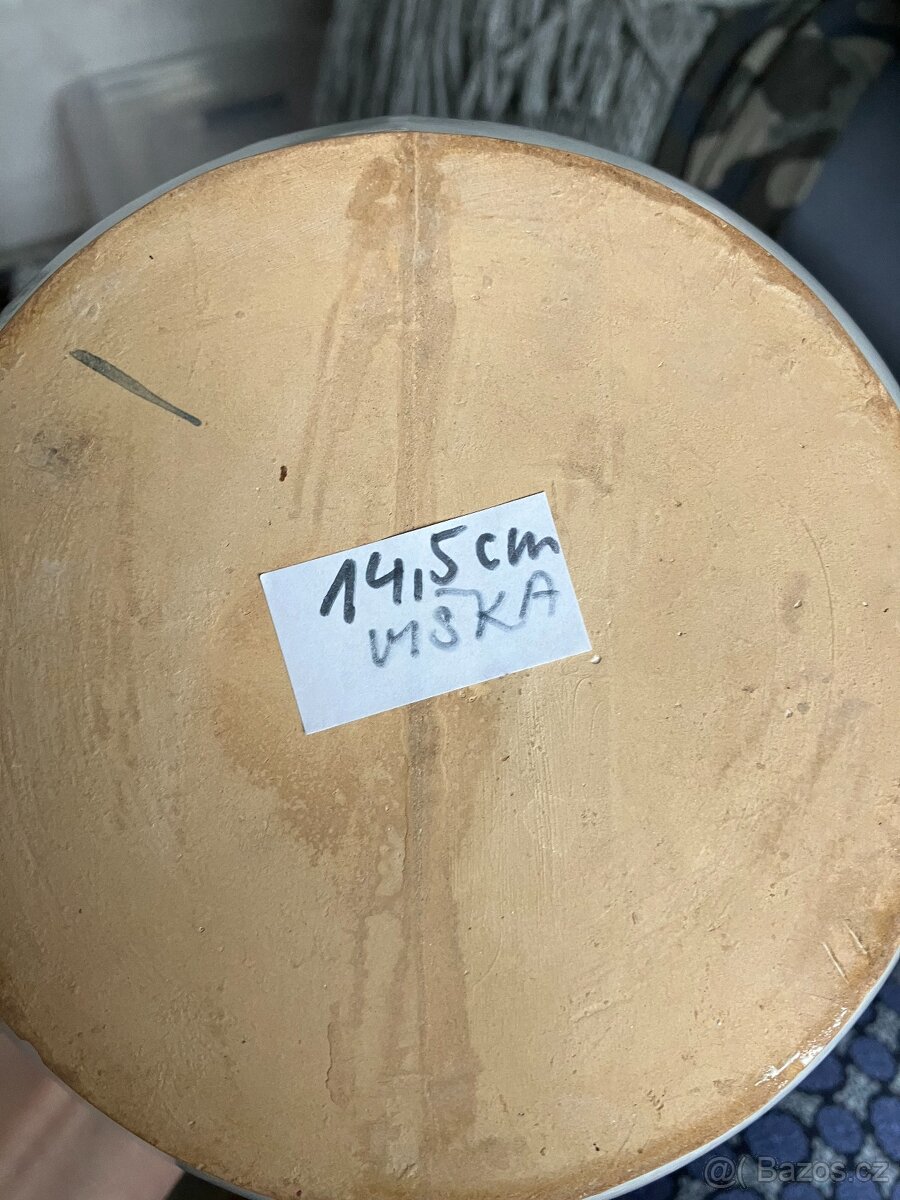 Keramická malovaná dóza s poklicí a džbán - 7