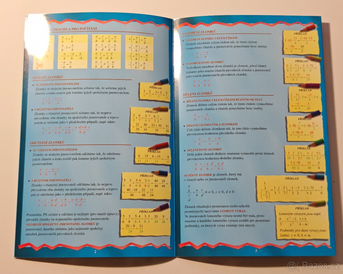 Sada 2 ks učebnic Přehled učiva MATEMATIKY pro ZŠ + tahák - 7