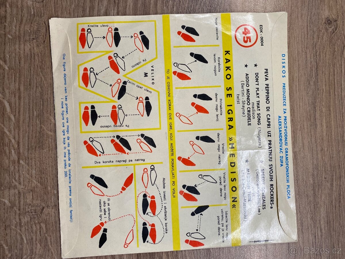 Gramofonová deska Supraphon Krátký 45 záznam, cena za kus - 7