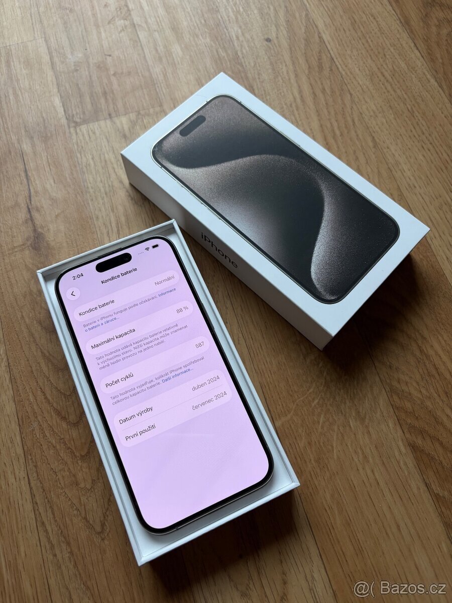 Apple iPhone 15 Pro 128GB přírodní - 7