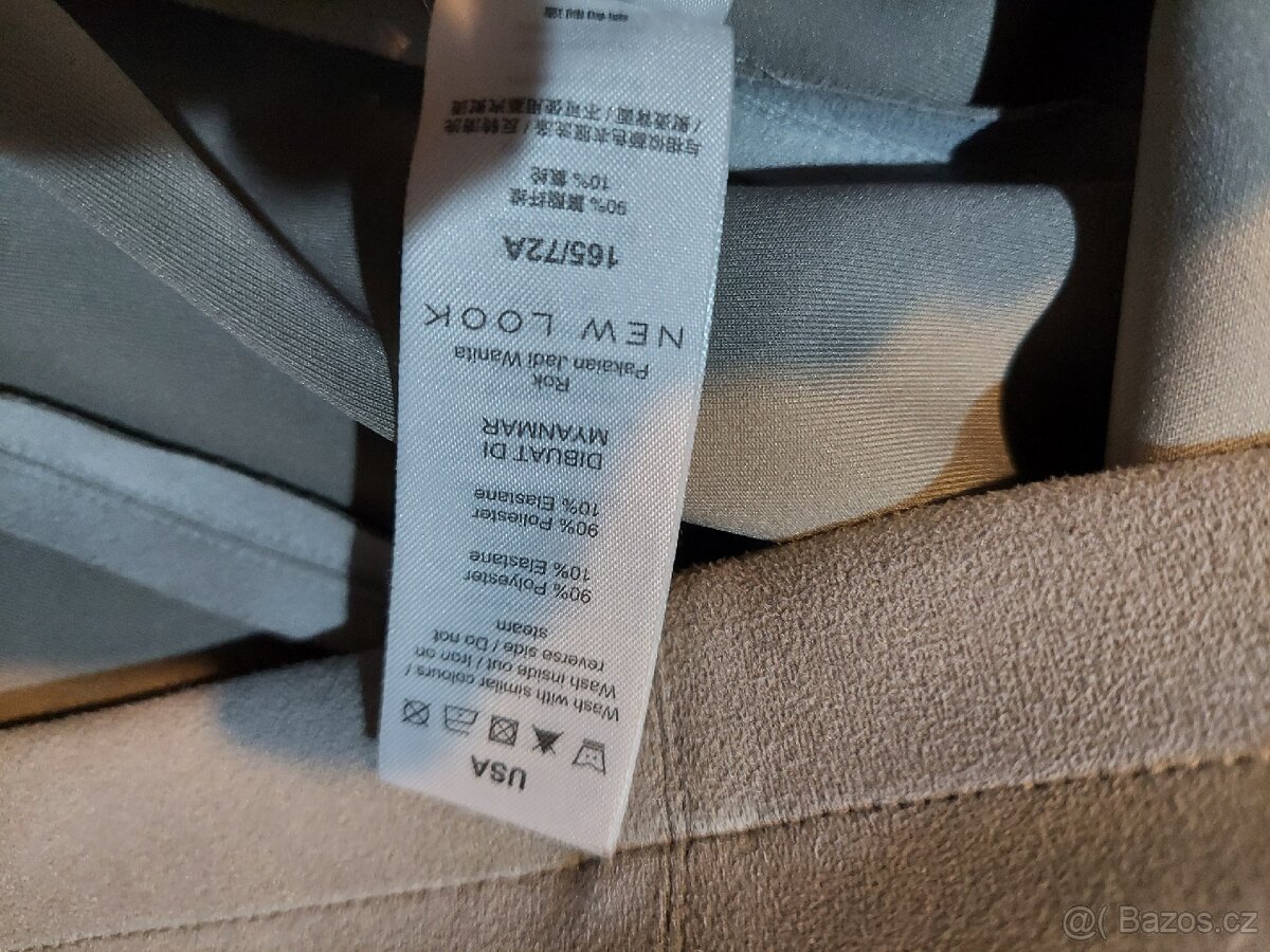 Jarní basic šedá sukně. - 7