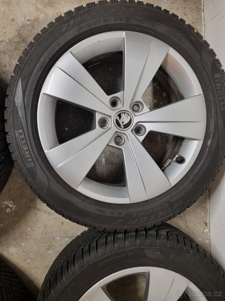Originílní zimní Alu sada Superb 215/55 R17 - 7