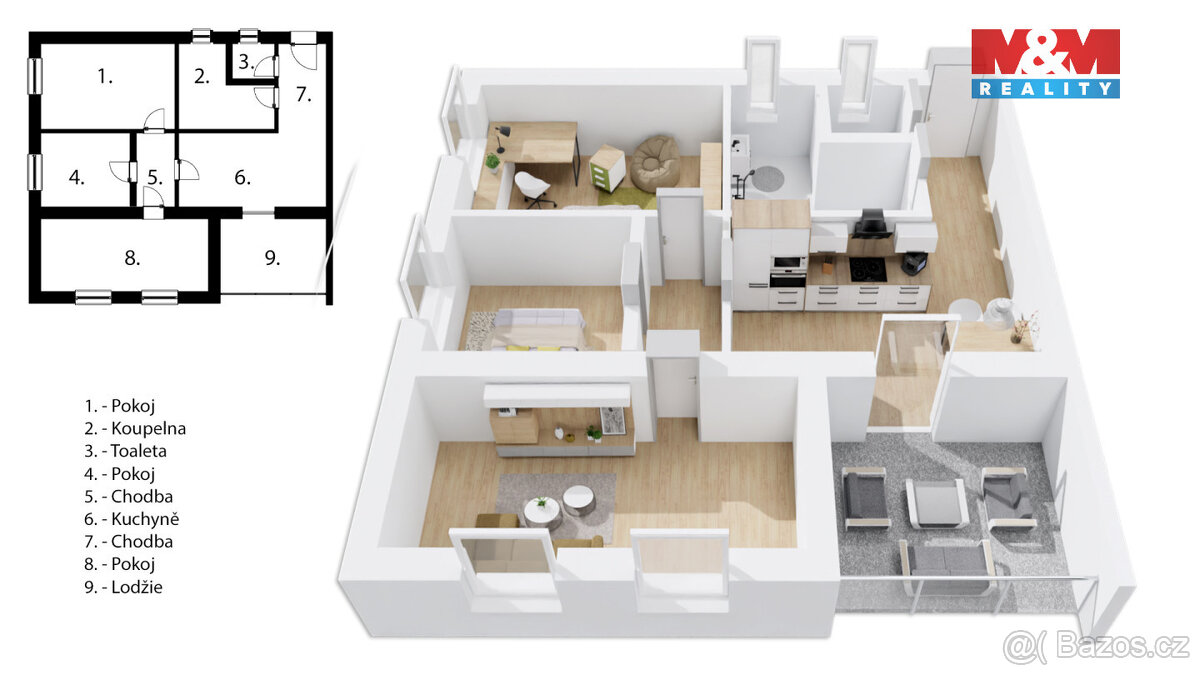 Prodej nájemního bytu, 58 m² - 7