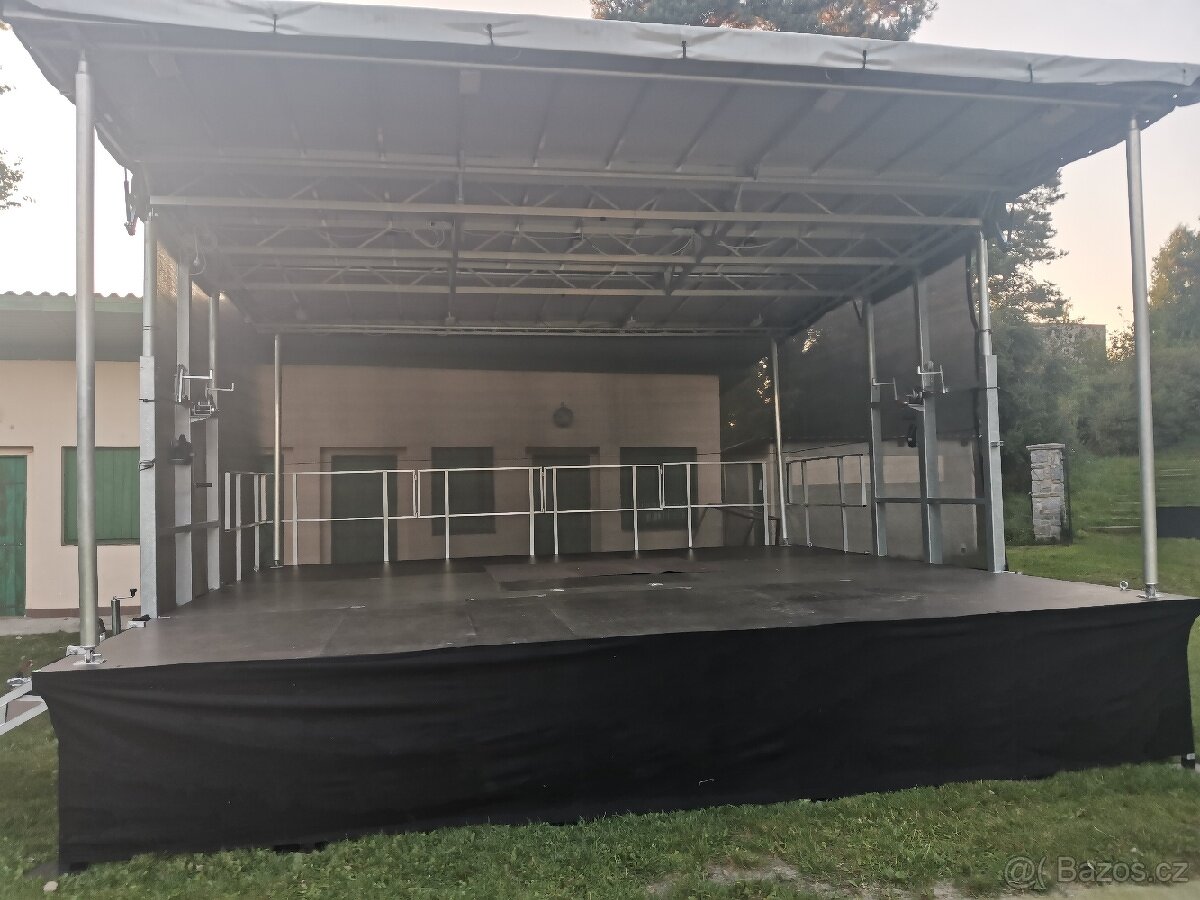 Mobilní Pódium, staga 8x6m, 6x6m 6x4m - 7