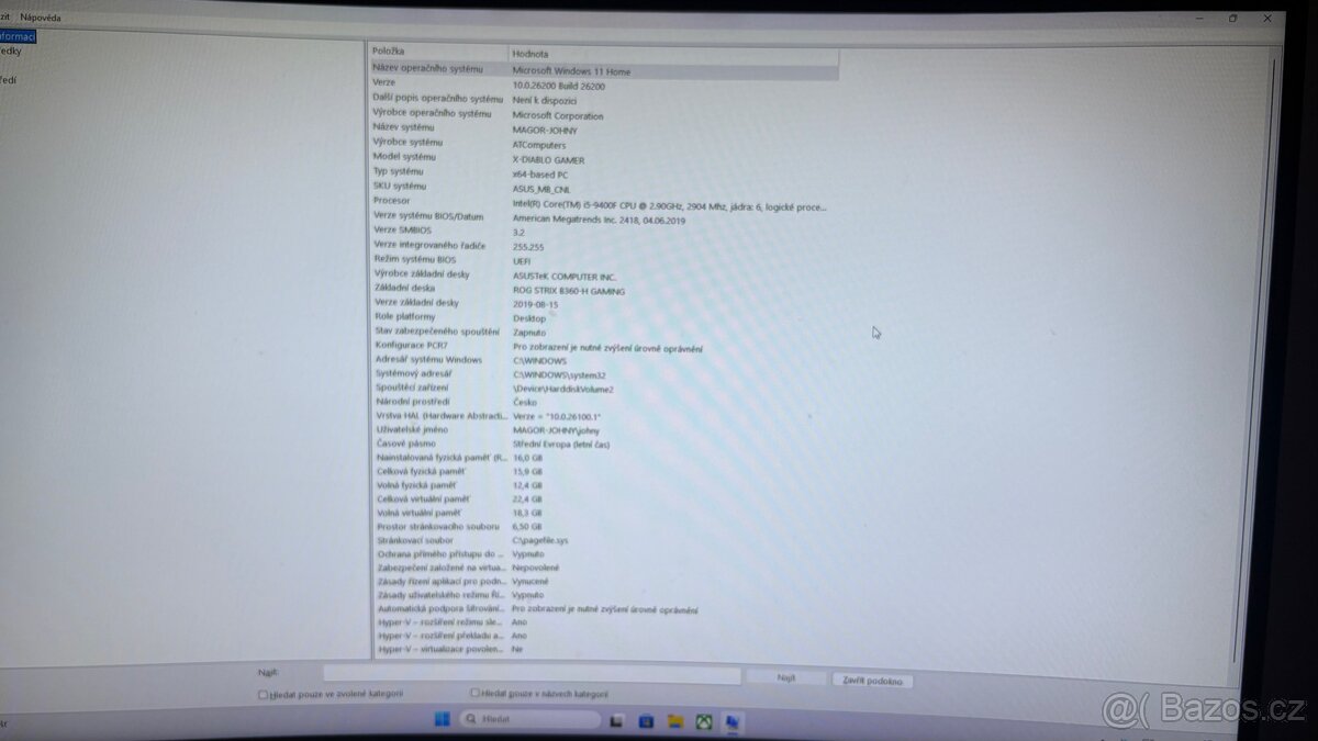 Herní PC – i5-9400F / RTX 5060 8gb - 7