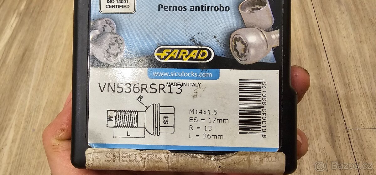 Bezpečnostní šrouby M14x1,5 - 7