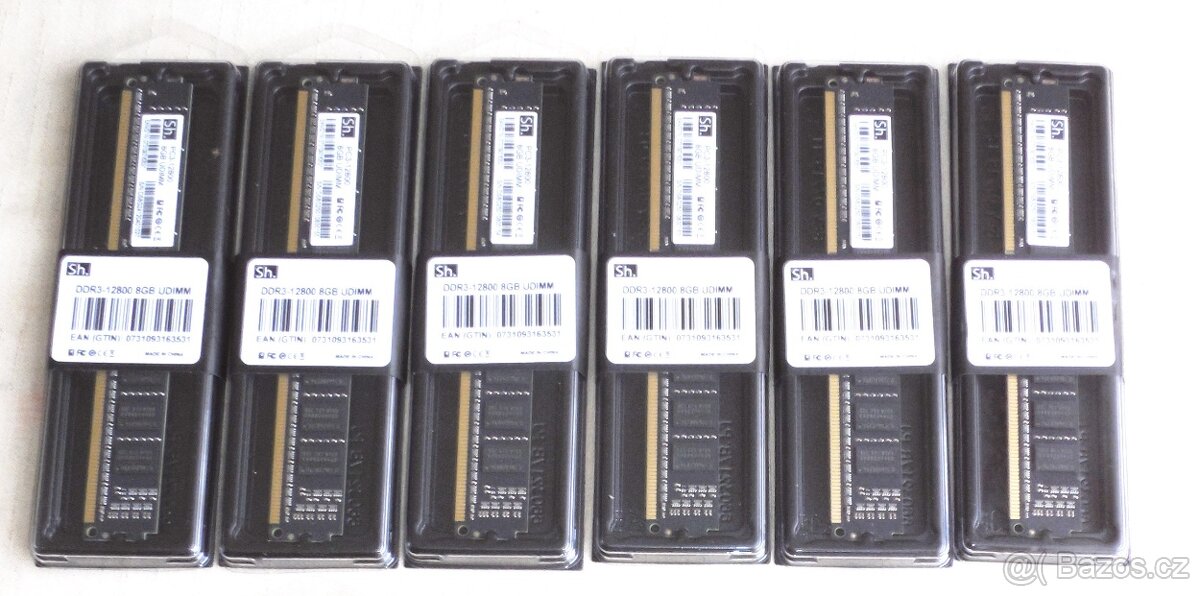 8GB DDR3 (PC3) 1600 UDIMM DIMM pro PC NOVÉ, čipy SAMSUNG - 7