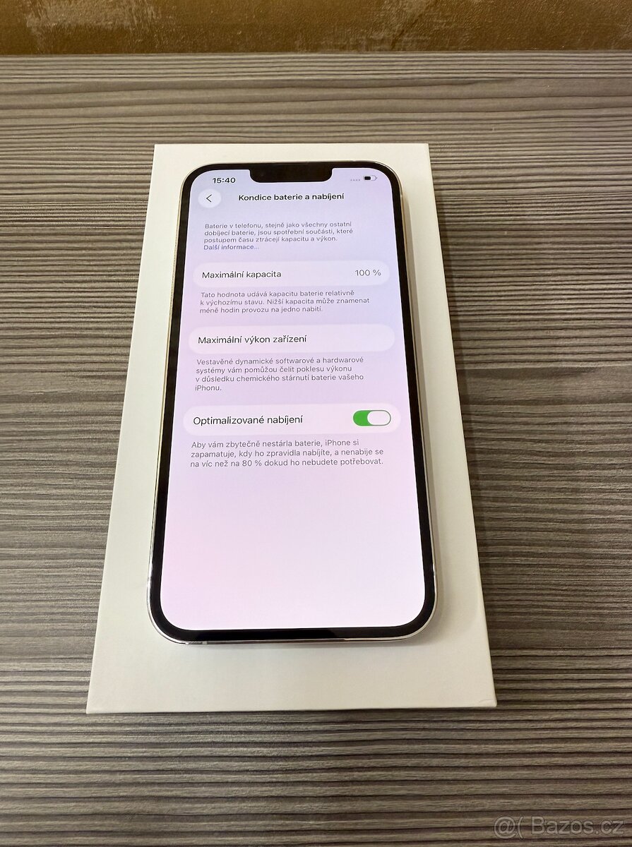 Apple iPhone 13 Pro 128GB stříbrný, baterie 100% - 7