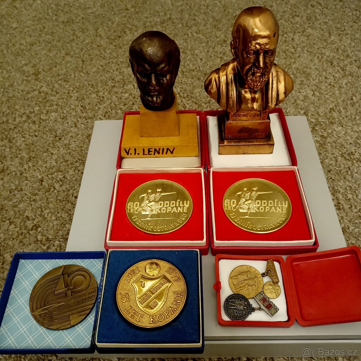 🏆 Sběratelské medaile Baník Ostrava + busty - 7