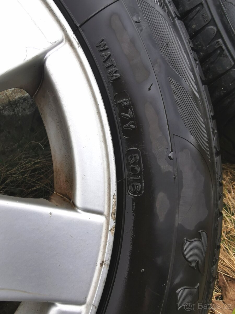 orig. Al disky VW 7Jx15, 5x112, s pneu 205/60/15 - 7