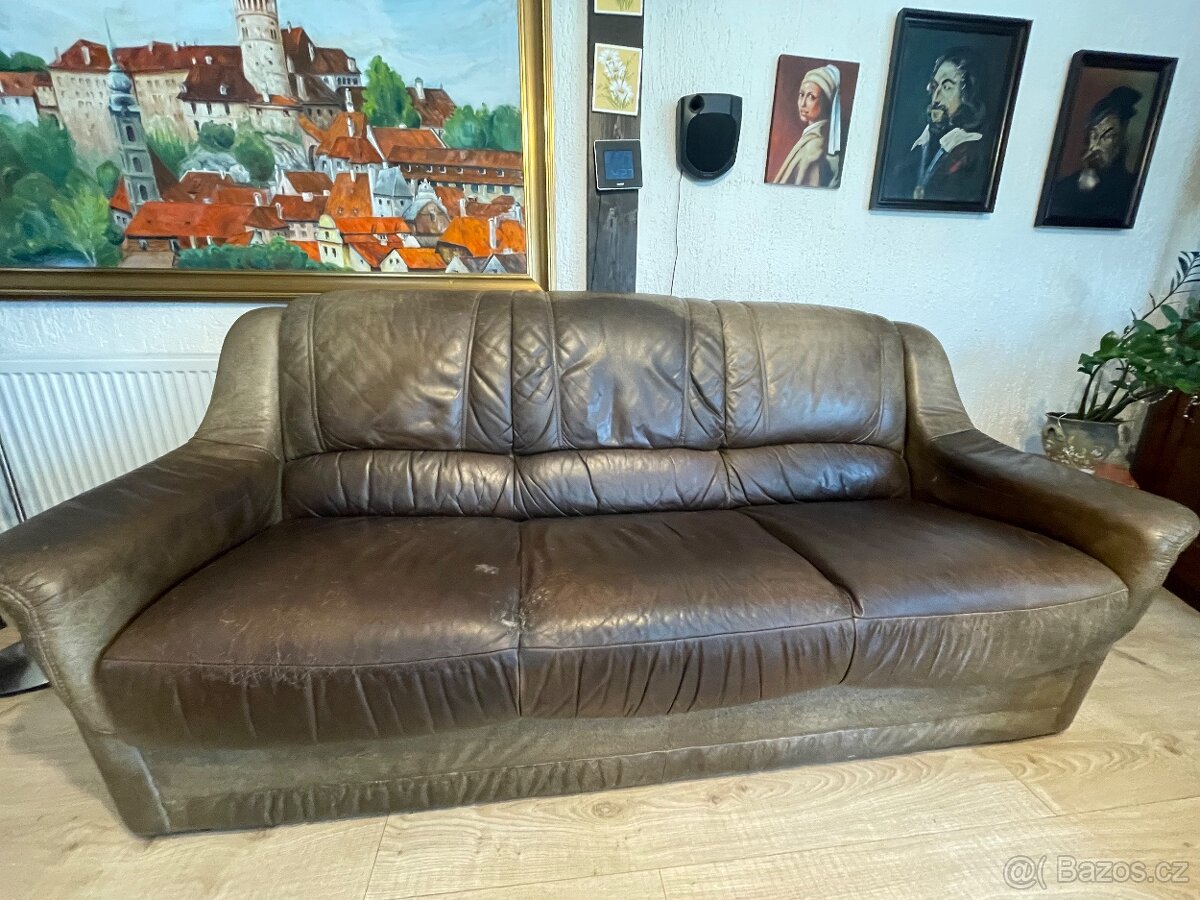 Kožená sedací souprava - 7