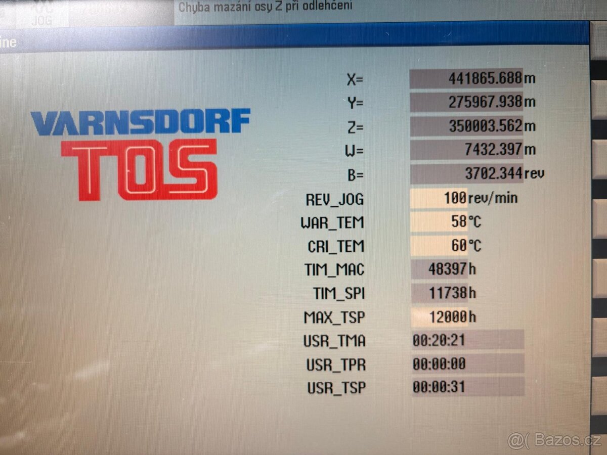 Horizontální vyvrtávačka WHQ 105 CNC, 2016 - 7
