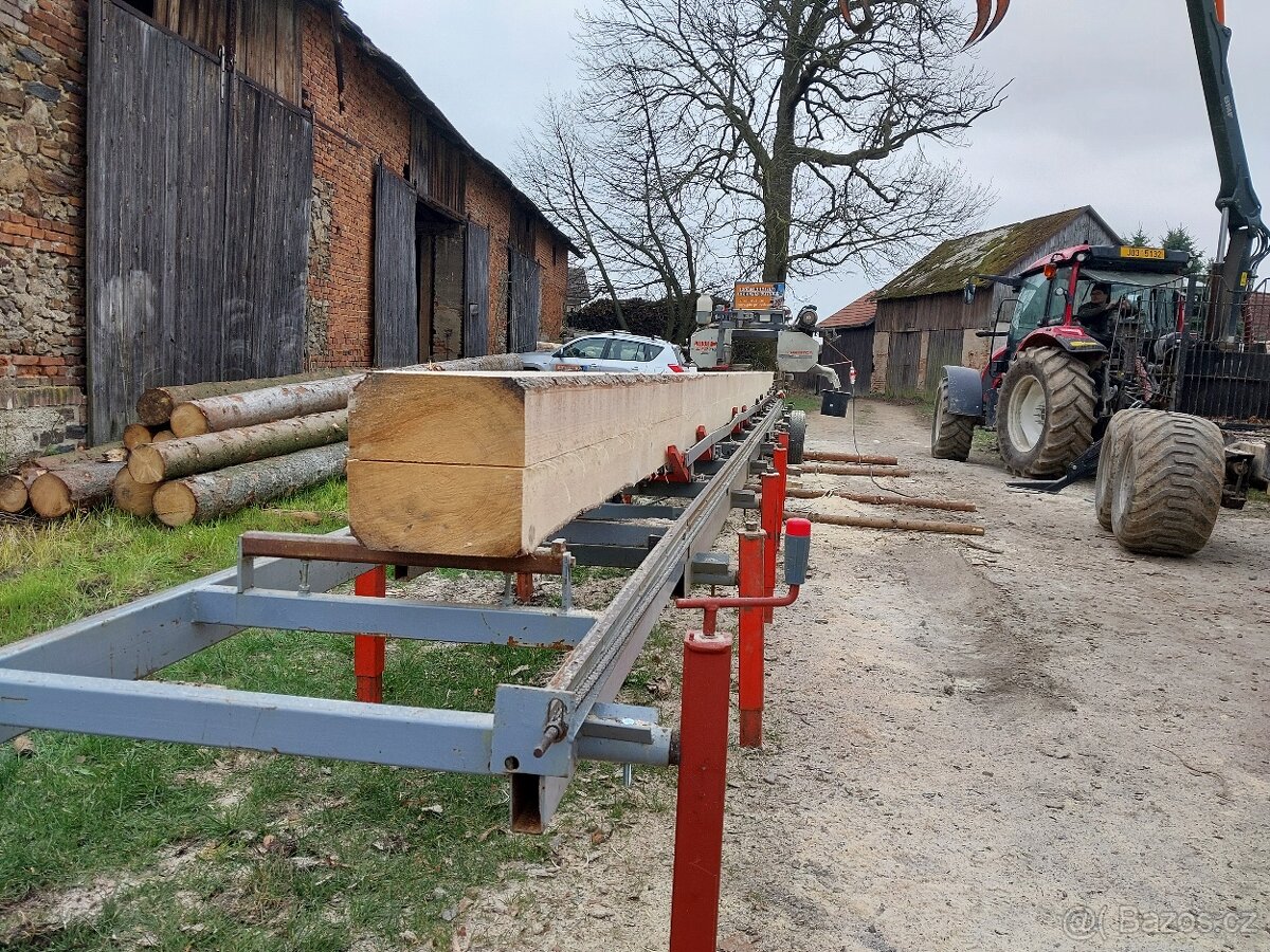 Pořez mobilní kmenovou pásovou pilou - 7