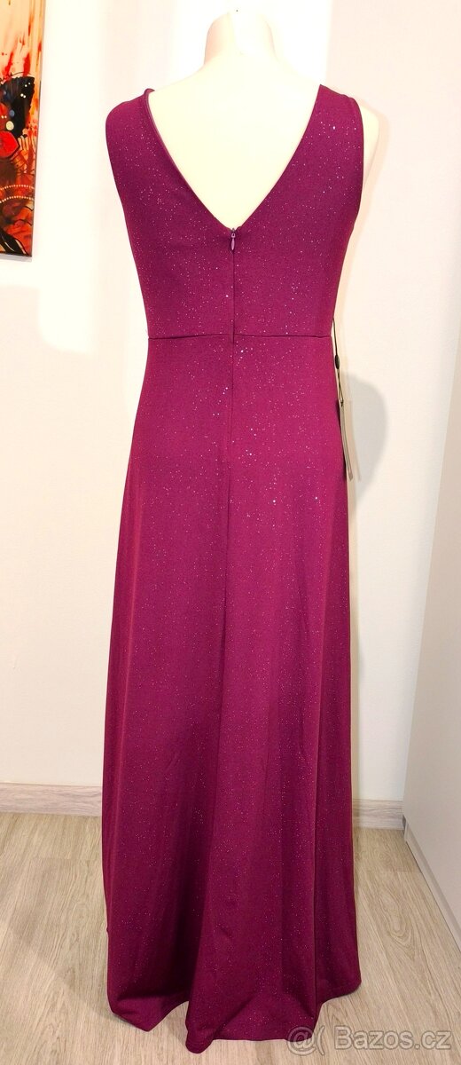 Fialové třpytivé šaty - 7