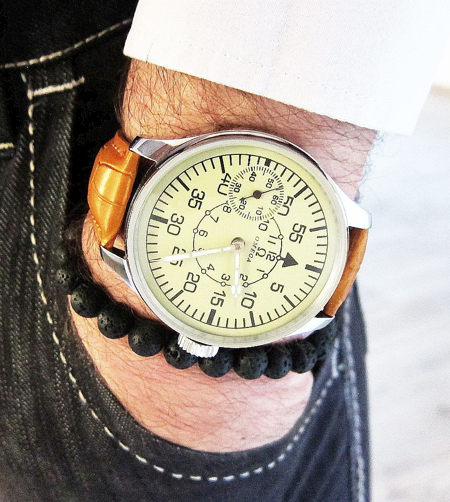 OMEGA 1940 B-UHR švýcarské luxusní letecké náramkové hodinky - 7