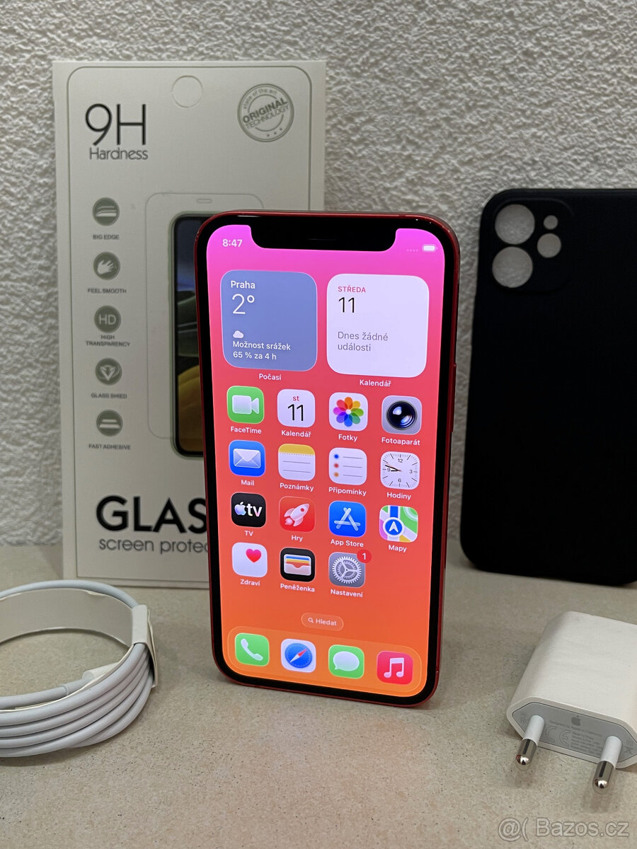 🍏 Apple iPhone 12 MINI 64GB - Red (12m. ZÁRUKA) + DÁRKY - 7