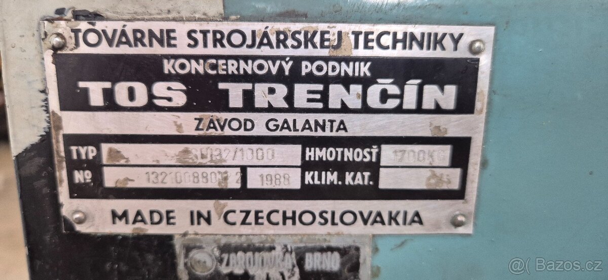 Hrotový sústruh SUI 32 - 7