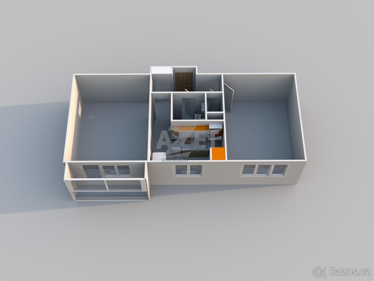 Prodej, byt 2+1, 55 m2, Ostrava - Poruba ul. Kosmická - 7