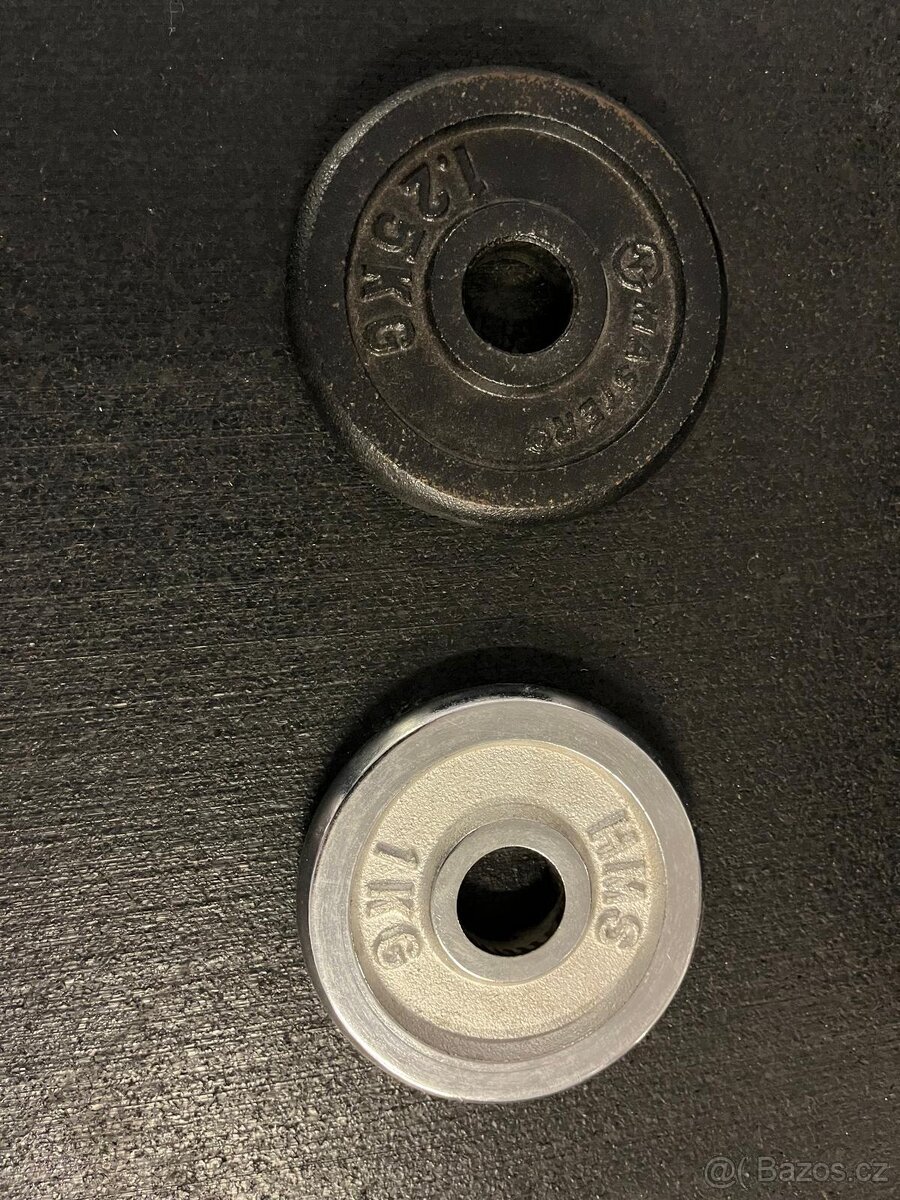 Sada jednoruček – 53 kg – litina + chrom - 7