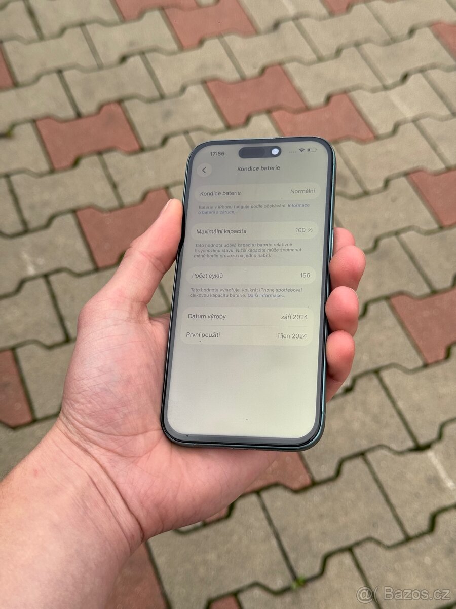 iPhone 16 256gb Modrozelený / Baterie 100% - 7