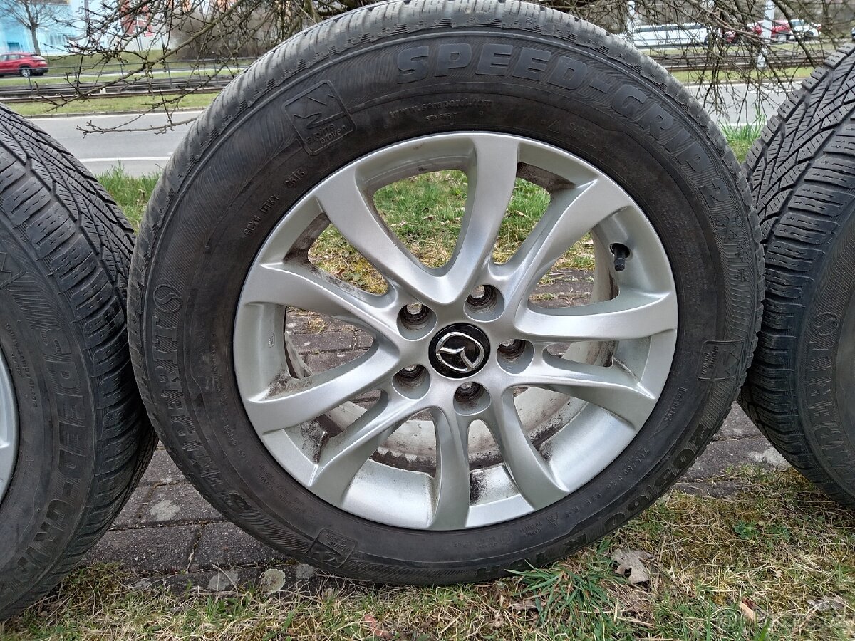 Originál ALU kola Mazda R16 + pneu - 7