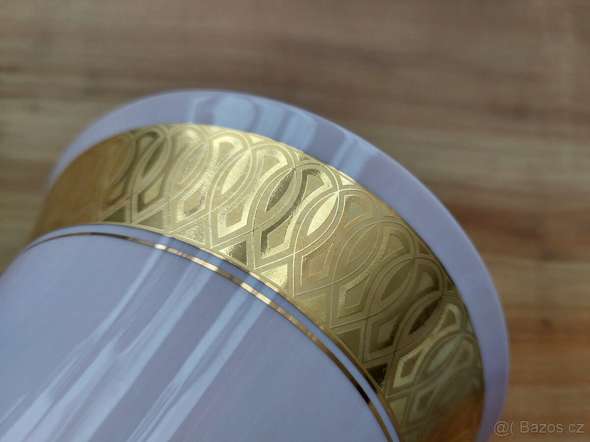 Starý retro porcelán - růžový ČSSR Made in Bohemia - SLEVA - 7