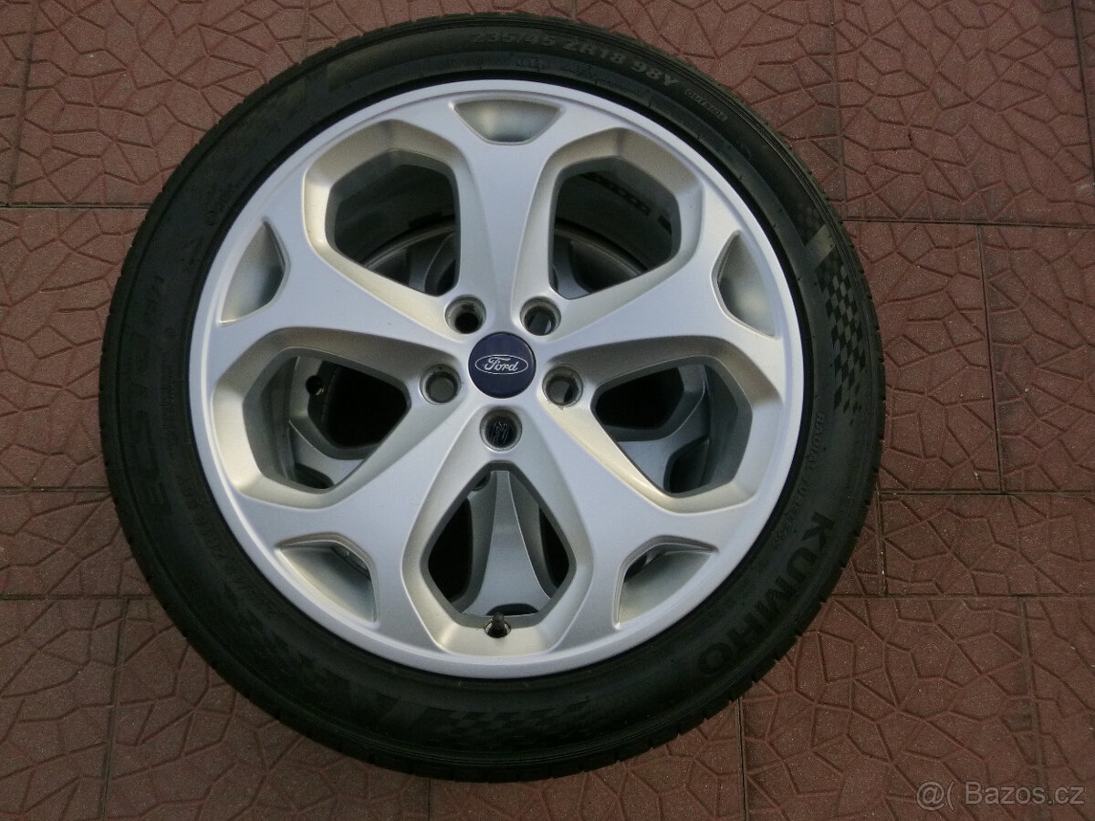 Letní alu sada disky kola originál Ford 5x108 8Jx18 ET55 - 7