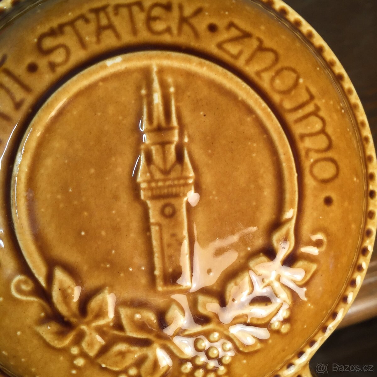 Znojmo věž lahev keramická butelka - 7