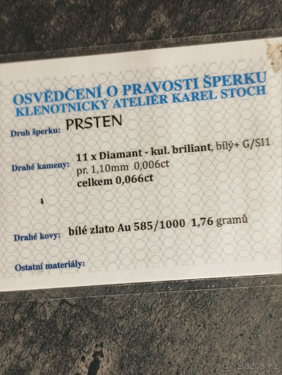 Zlatý prsten s diamanty - Ouda Diamonds - 7