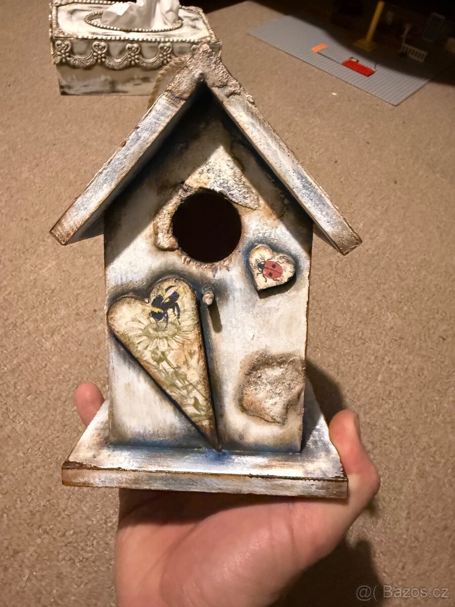 Ručně malovaná ptačí budka - 7